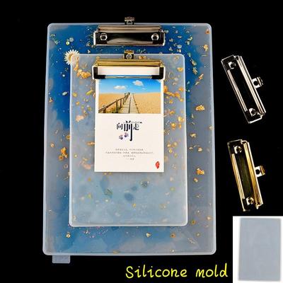 Diy Handmade Drawing Board Crystal Epoxy Mold Piano Music Clip Mold Resin Silicone Stationery Splint Music Clip