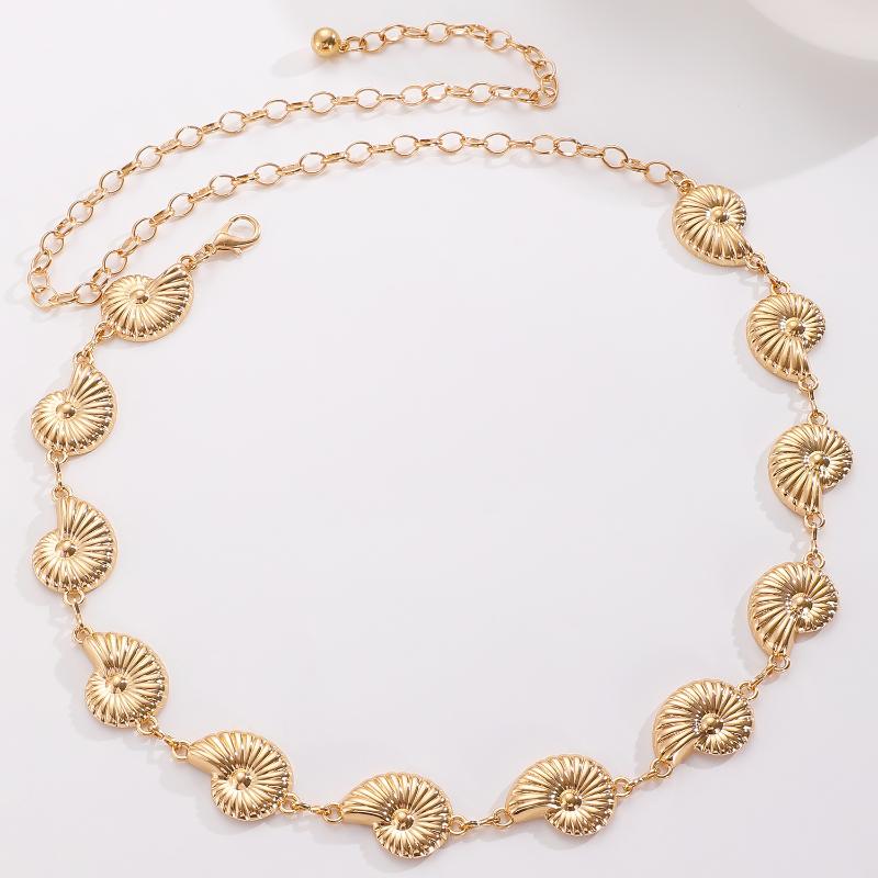 1 Stück Stilvolle Vielseitiger Stil Damen Metall Taillenkette Accessoires Dekorative Bikini Bauchgürtelkette Gürtel Körperschmuck