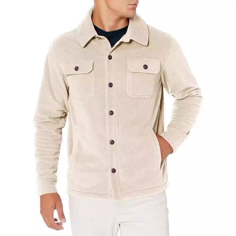Cozy Up Men's Long-Sleeve Polar Fleece Shirt Jacket