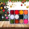 12Pcs 2.4 Inch Christmas Balls Christmas Tree Ornaments Shatterproof Velvet Christmas Tree Decoration Ornaments Home Party Decor