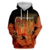 SLAYER ROCK Bluzy Męskie 3D Print Mężczyźni Kobiety Bluza Casualowa Oversize Odzież Męska Streetwear Moda Bluza