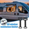 Fensterverriegelung für Wohnmobile, 2-teilig, Begrenzer-Werkzeug, Radfensterbegrenzer für Reisen im Freien, Wohnwagen, Ausflüge, Auto, Picknick