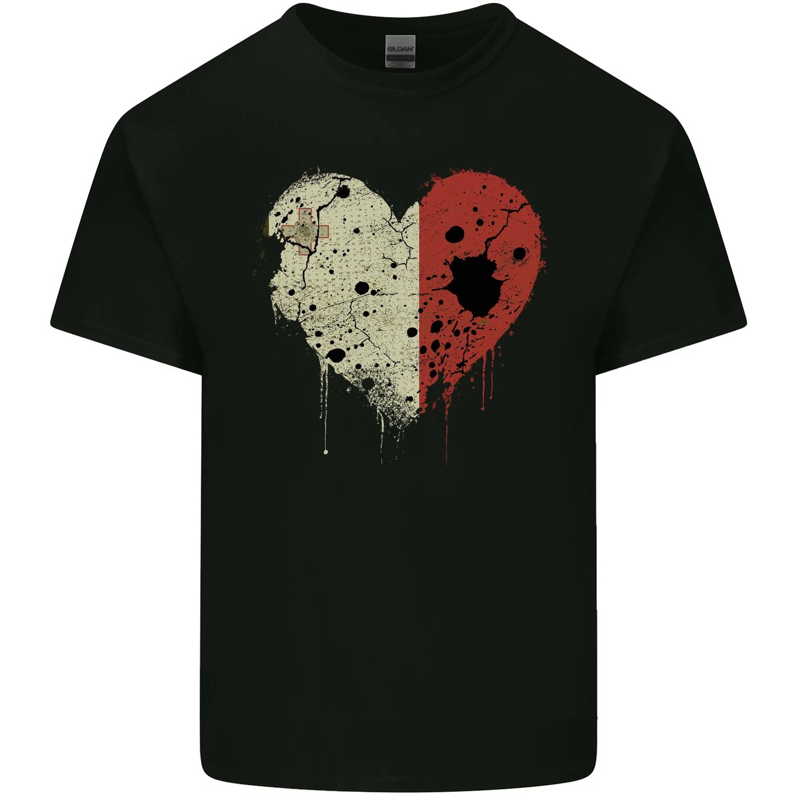 

Love Malta Flag Maltese Day Football Kids T-Shirt Childrens 2XL