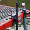 Aluminum Alloys Fishing Rod Stand Fishing Rod Corner Turret Frame Tube Fixing Clip Fishing Platform Stand Enduring