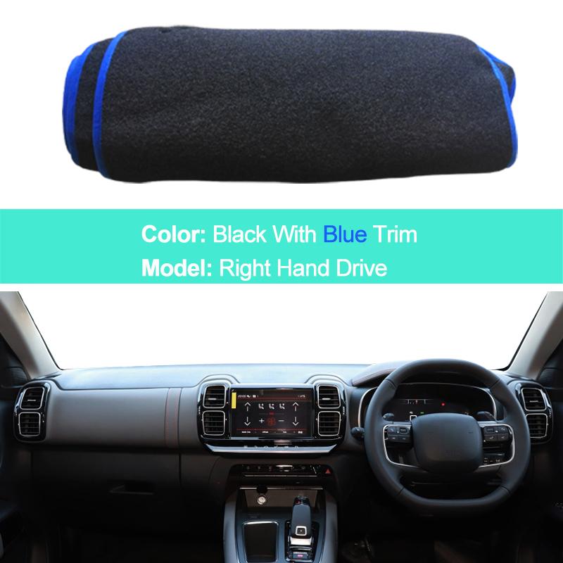 For Citroen C5 Aircross 2017 2018 LHD RHD 2 Layers Car Auto Dashboard Cover Carpet Cape Dashmat Protector Pad Anti-Sun