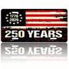 1776-2026 Patriotic License Plate 5.9x11.8in, USA 250th Anniversary Aluminum Auto Tag for Car Truck SUV, Gift for History Fans