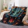 Furious Dragons  Print Flannel Blanket, High quality Comfortable for All Seasons, Home Decor, Warmth and Comfort