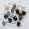 Natural Stone Green Aventurine & Amethyst Stud Earrings with Tiger Eye - Exclusive Jewelry Collection