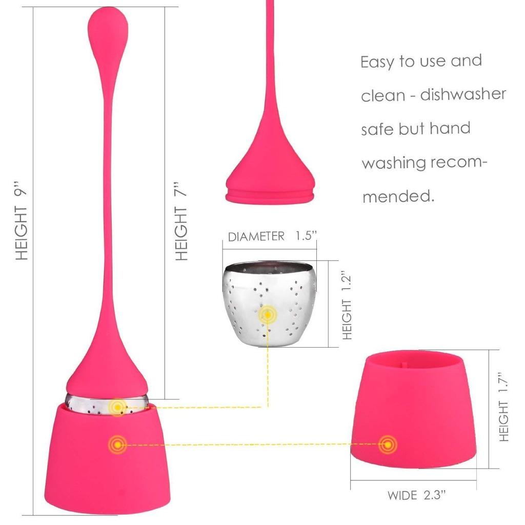 Tea Infuser Hat With Drip Tray Silicone Loose Leaf Tea Steeper With Stainless Steel Tea Strainer Tea Accessories Christmas Gift