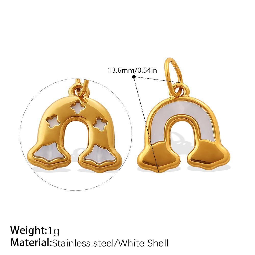 Stylish And Diverse Diy Pendant Stainless Steel Gold-Plated Diamond-Encrusted Freshwater Pearl Pendant Collection