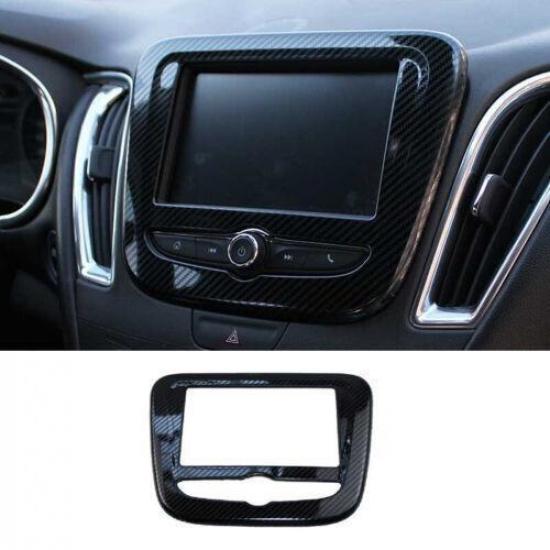 Middle Console Navigation Panel 7  For Chevrolet Malibu 2016- Carbon Fiber