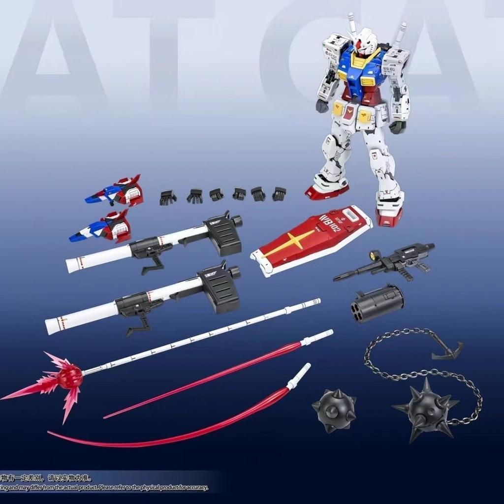 Fat Cat Model 1/100 Scale Rx78 Rg 2.0 Azu Action Figure Assembly Mecha Model Kit Two Airplane Accessory Package Collect Ko Toys