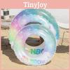 Colorful Rainbow Glitter Inflatable Baby Swim Ring Children Toy Cartoon Design