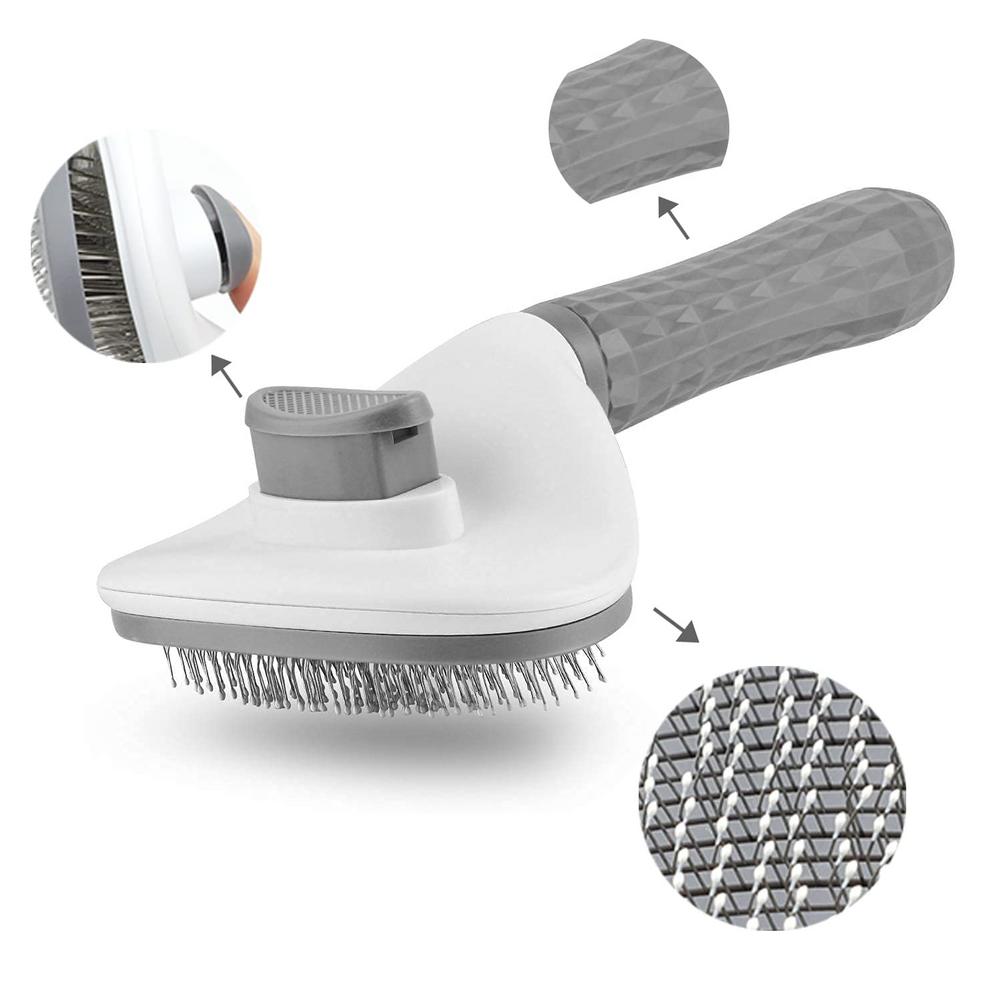Pet Dog Brush Cat Comb Self Cleaning Pet Hair Remover Brush For Dogs Cats Grooming Tools Pets Dematting Comb Dogs Accessories 4