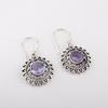 Iolite Gemstone 925 Sterling Silver Jewelry Handmade Drop/Dangle Earrings 1.57" CE-19-11