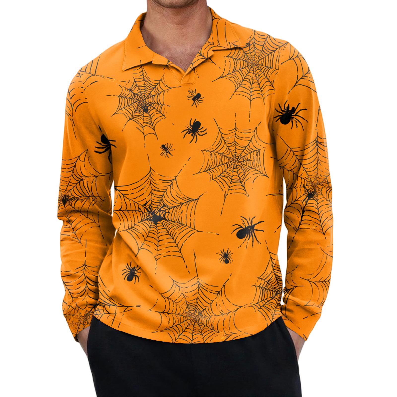 

Мужской повседневный ретро топ с маленьким V-образным вырезом и длинными рукавами XL шафрановый