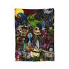 The Nightmare Before Christmas Flannel Blanket Jack And Sally Throw Blankets for Bed Sofa Couch 200x150cm Rug Piece,