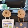 2pcs Cute Cartoon Kapibala Car Seat Back Hooks Storage Vehicle Headrest Organizer Hanger for Groceries Bag Handbag Decoration