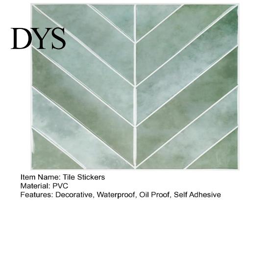Waterproof Surface Protection Film Peel and Stick Backsplash Tile, PVC Self Adhesive Wall Stickers Removable Bathroom Floor Tiles for Kitchen