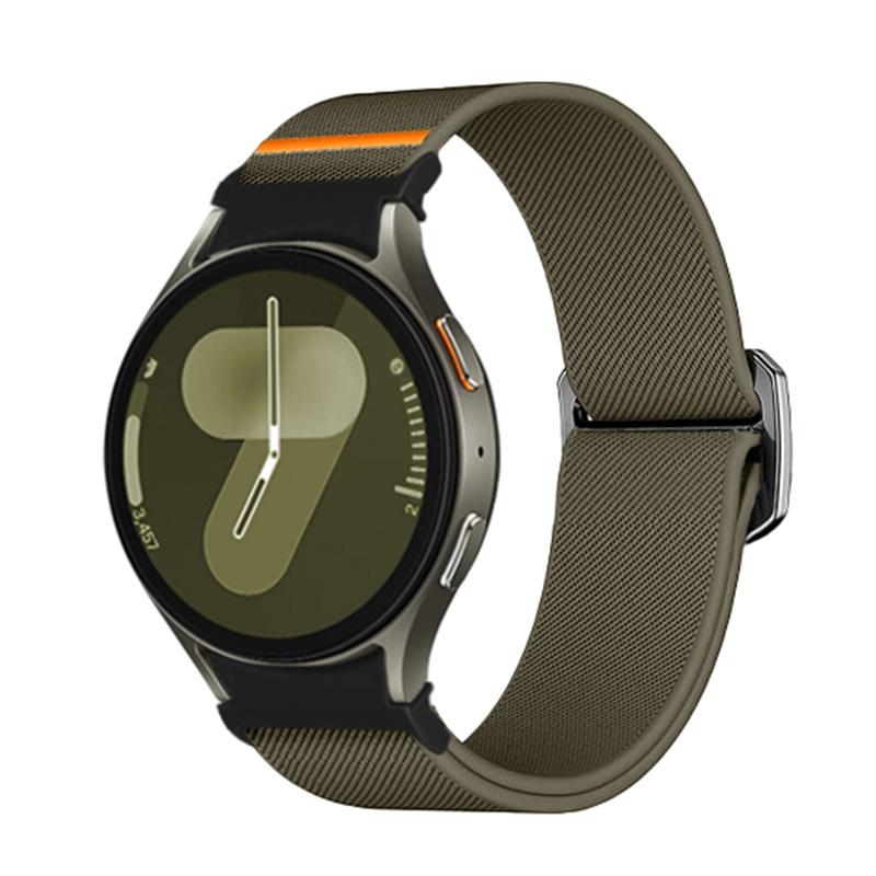 Band For Samsung Galaxy Watch 7 FE 5 Pro 4 6 Classic 44mm 40mm No Gaps Nylon Braided Sport Bracelet Correa Galaxy Watch 7 Strap