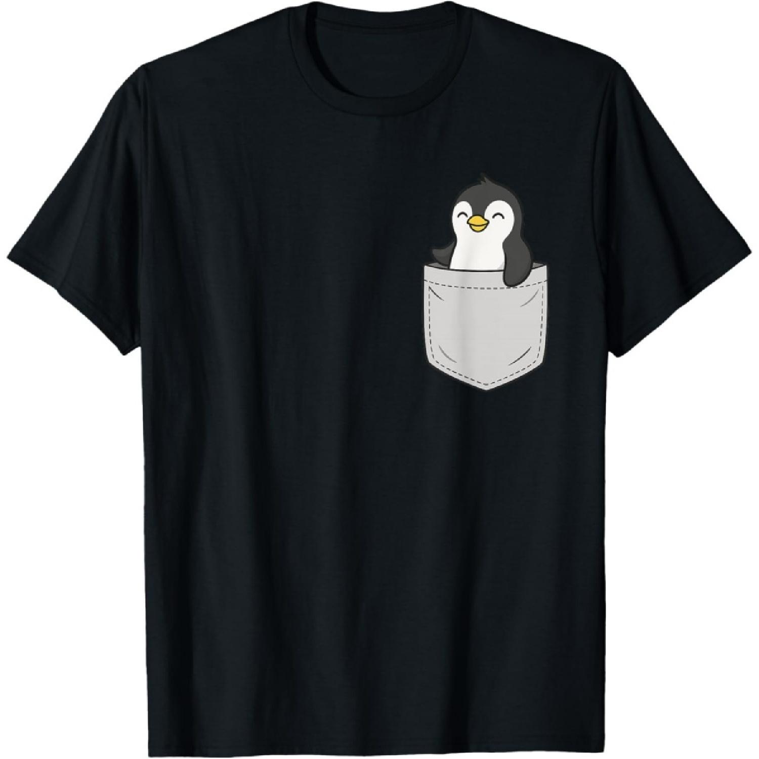 Penguin In Pocket T-Shirt S