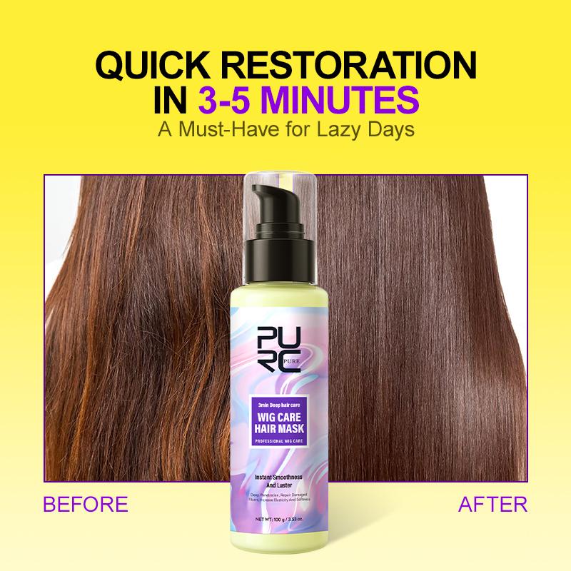 PURC Collagen Hair Mask Repairs Dry Damage Improves Frizzy Hair Treatment Anti Breakage Splitting Smoothing Nourishing Hair Care