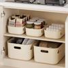 Stackable Dustproof Storage Box with Lid-Multi-Purpose Container for Cosmetics Clothing Grocery Snacks & Toy Storage Bin Basket