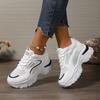 Fashion Ladies Shoes 2025 New Lace-up Women's Vulcanize Shoes Fashion Plus Size Mesh Outdoor Slip-Resistant Comfortable Casual Shoes