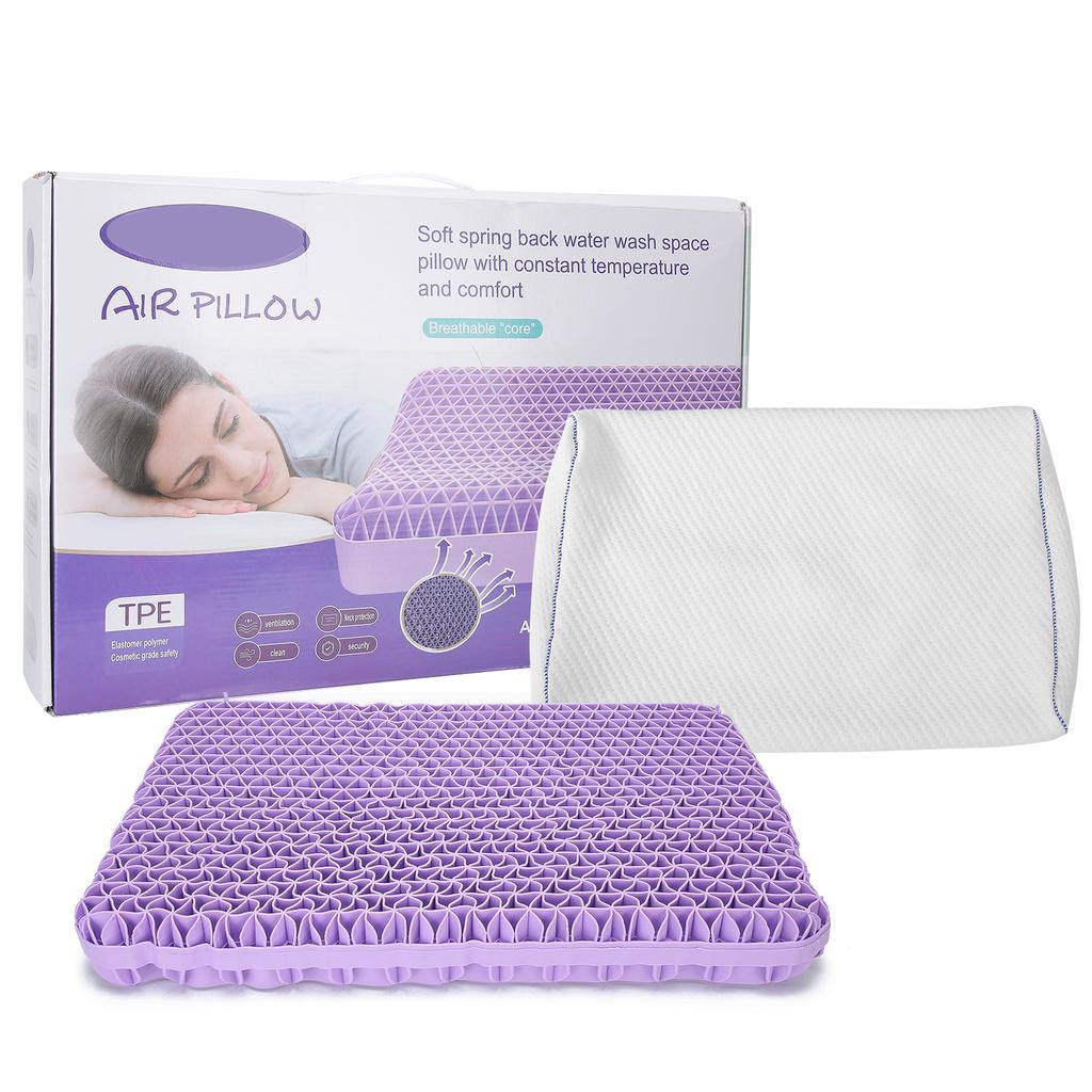 TPE Neck Support Pillow Soft Sleep Breathable High Elastic Non‑Deformable Pillow
