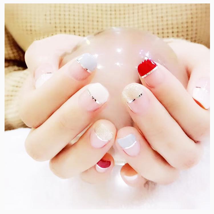 Gold & Silber Laserfaden 1mm Nail Art Sticker - Metalldraht Seiden Nageldekorationswerkzeuge