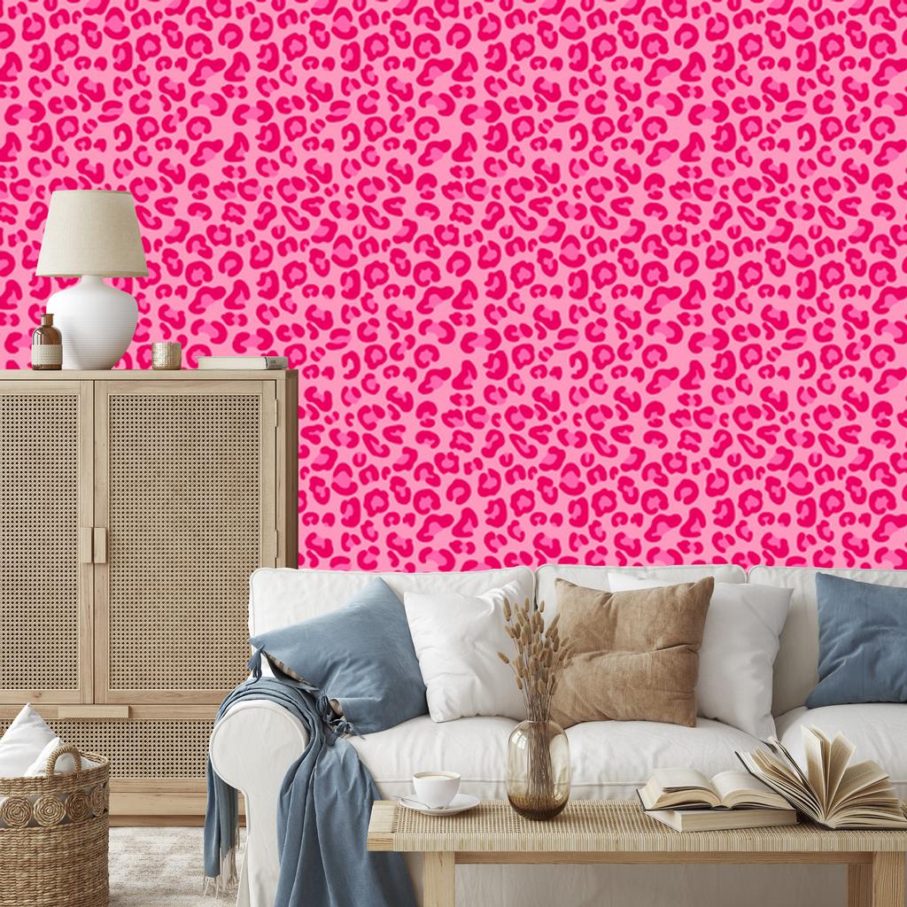 Pink Leather Purple and Powder Pink Wallpaper for Living Room and Bedroom 50x1000