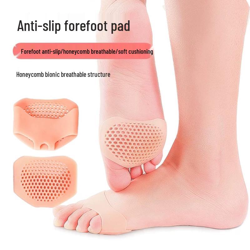 Women's Non-Slip Silicone Forefoot Pads - Anti-Pain, Super Soft Honeycomb Insoles for High Heel Comfort and Protection