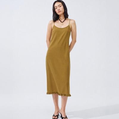Lor Seoul Chic Sleeveless Tencel Frill Dress Pvop260401