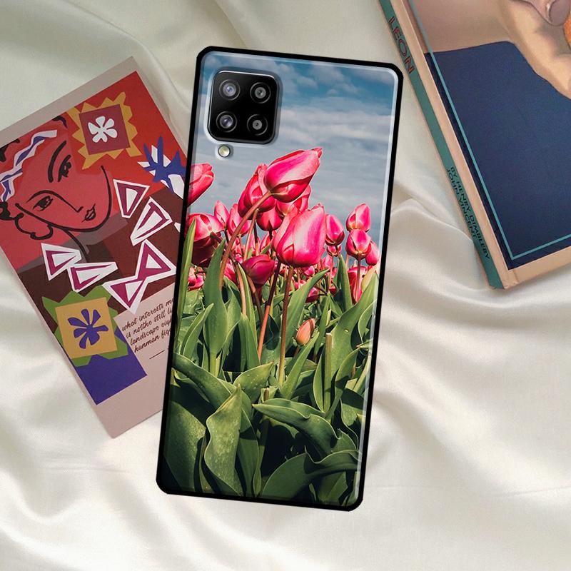 Tulips Flower Case For Samsung Galaxy A56 A36 A06 A13 A53 A32 A12 A22 A52 A35 A26 A16 A55 A15 A54 A34 A14