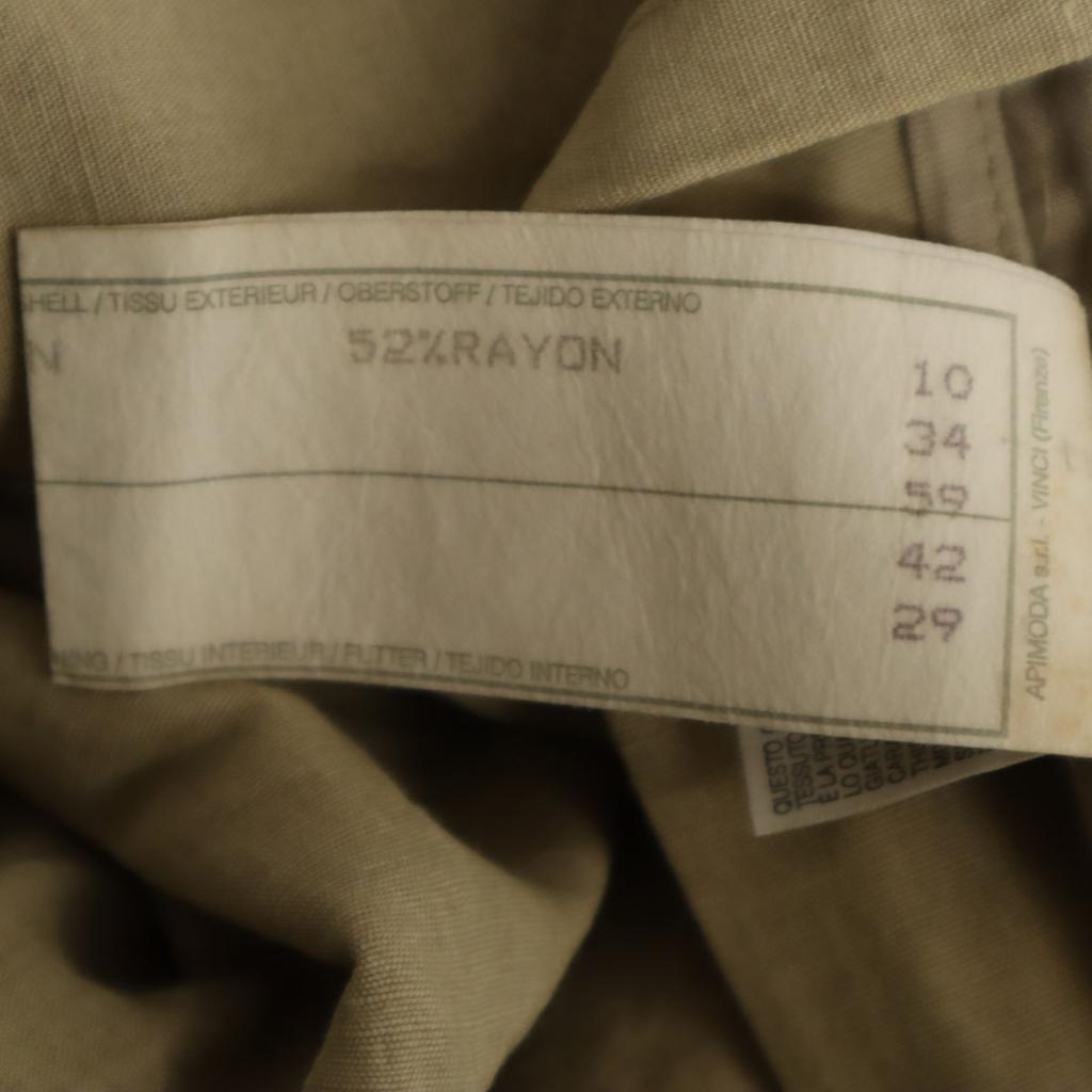 Armani Collezioni Made In Italy Linen Blend Wide Pants 46 Beige Men's Used