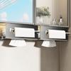 Carbon Steel Under Cabinet Paper Towel Holder Wall Mounted Roll Paper Holder  Bathroom
