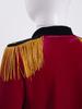 Boys Long Sleeve Tassels Shoulder Gold Braid Adorned Tops Hat Drum Trumpet Team Honor Guard Costume