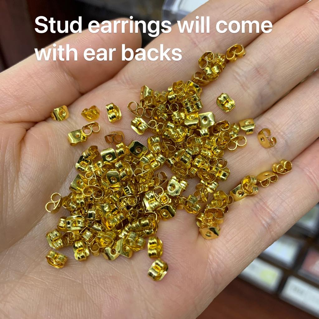ZHUKOU oval stud earrings for women Multicolor Cubic Zirconia Piercing earrings fashion romantic stud earrings VE734