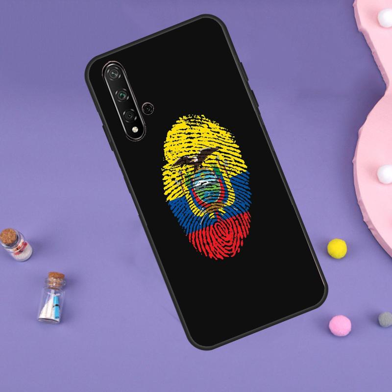 Ecuador Flag Case For Huawei P30 P20 P40 Lite Nova 5T 11i 8i 3i 9 10 SE 11 Pro Y90 Y70 Y61 Y60 Y91 Cover