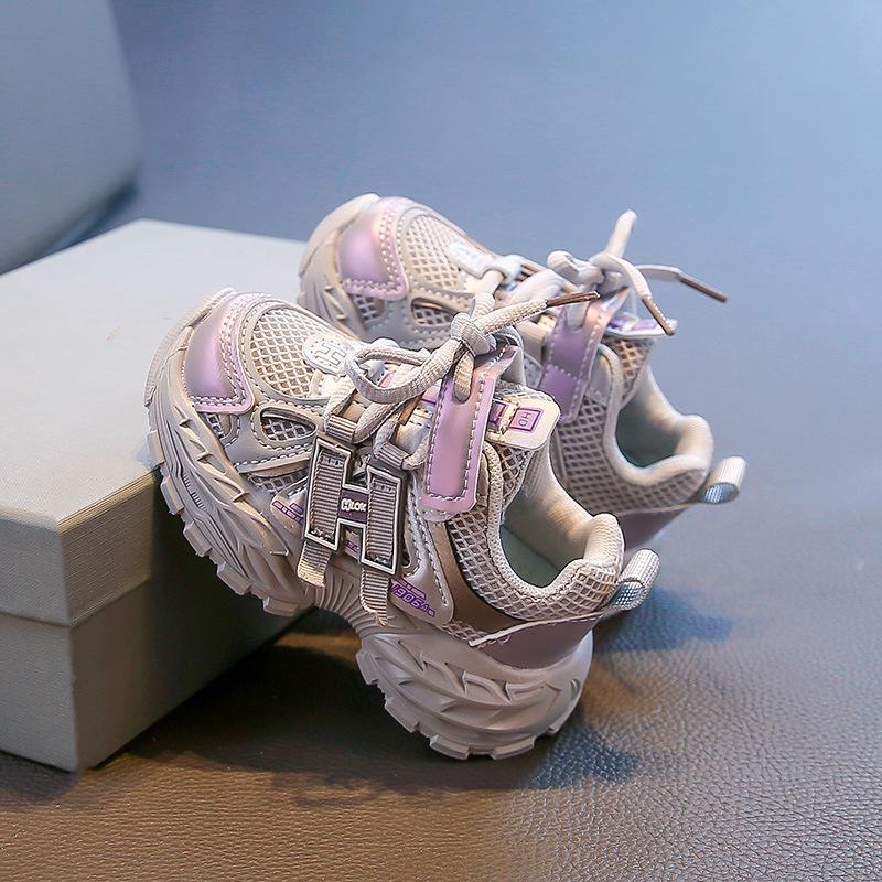 

Girls 2025 Breathable Running Shoes - Spring/Autumn Style for Big Kids Size 24: 15CM фіолетовий