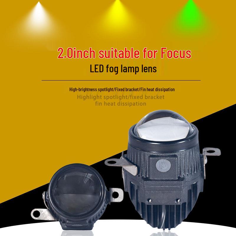 

Ford Focus/Escape 19-22 Противотуманная фара 2 Светодиодная линза Bi-Beam Модификация, Интеграция ближнего/дальнего света White fog light single