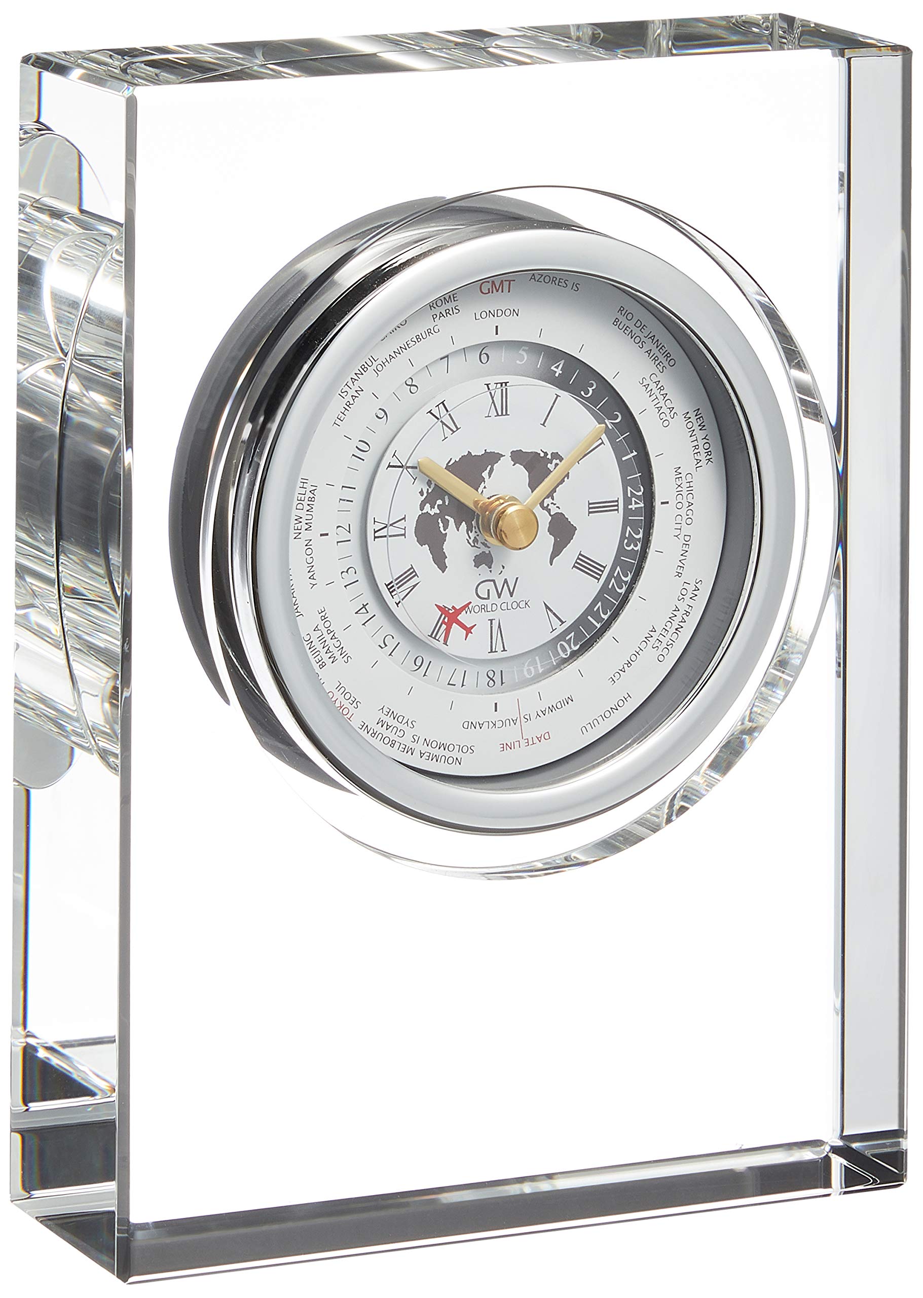 

Часы NARUMI Glassworks Monolith Clear Высота 18 см Мировые часы GW1000-11064