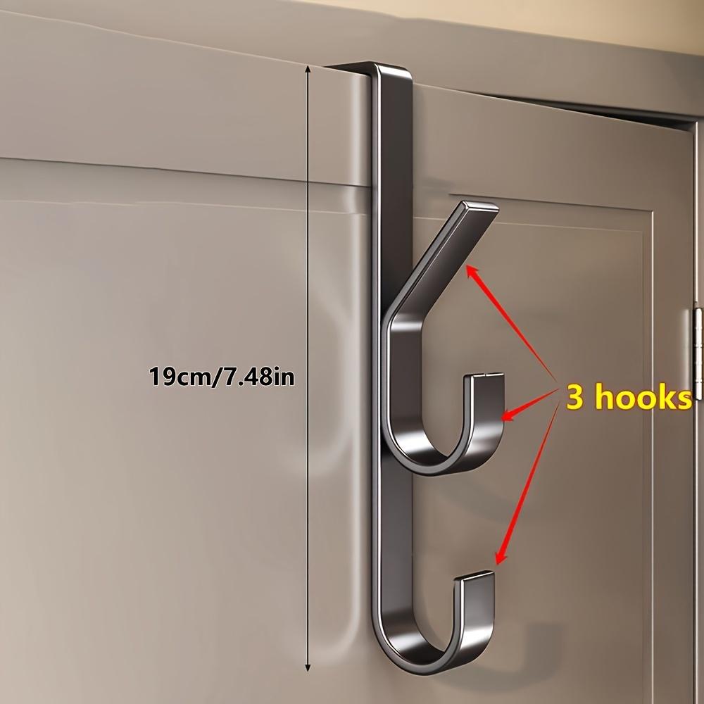 Easy Installation Door Hook-Strong Metal Coat Rack, Suitable for Clothes, Hats and Bags-Space Saving Design, Suitable for Bedroo