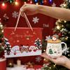 Santa Claus Ceramic Mug Gift Set: Constant Temperature, Large Capacity, High-Quality Cartoon Christmas Cup.