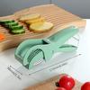 Kitchen Fruit Slicer, Multi-functional Vegetable and Fruit Slicer, Anti-rust Professional BBQ/catering Cucumber Slicer
