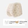Female Spring and Autumn Vintage Floral Pure Cotton 10A Antibacterial Crotch Skin Friendly Breathable Stretch Mid Waist Flat Angle Panties