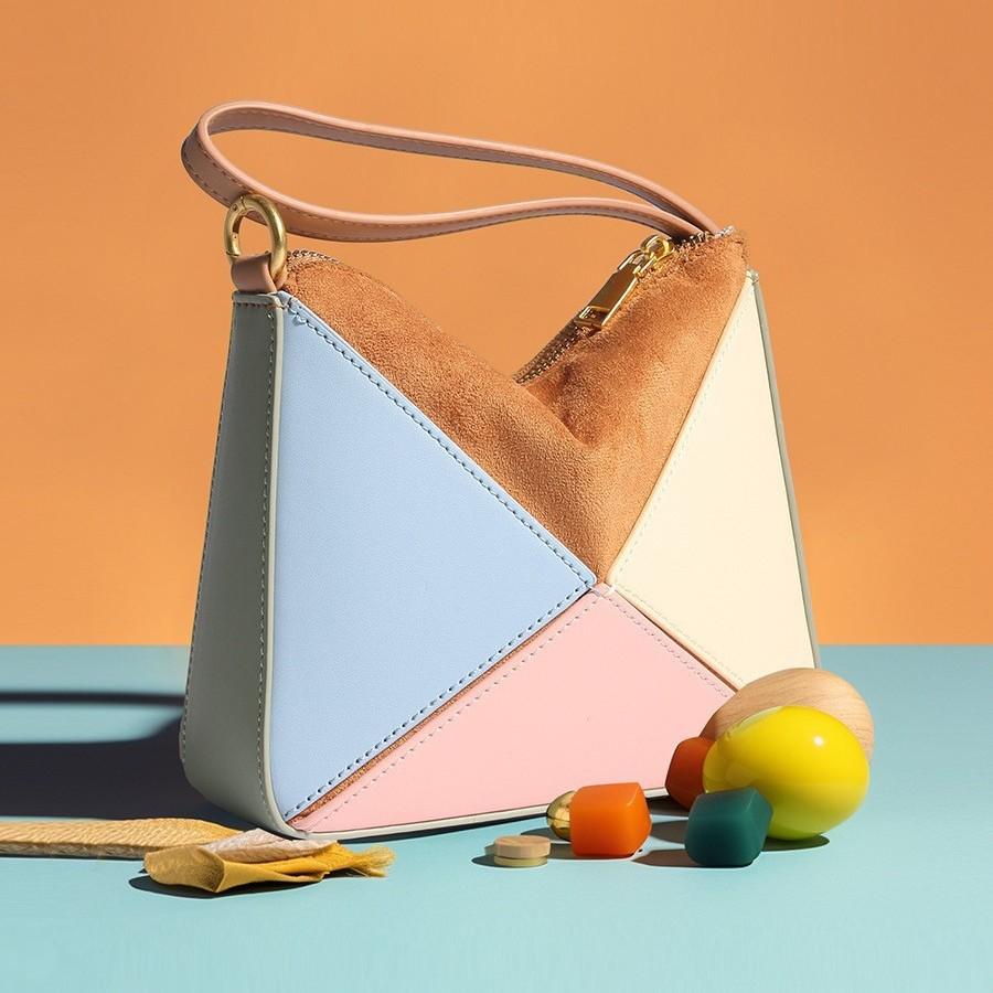 Spot Neues Nischen-Design Türkischer Stil Faltbare Dreiecks-Tasche Handgehaltene Einzelne Schulter Umhängetasche