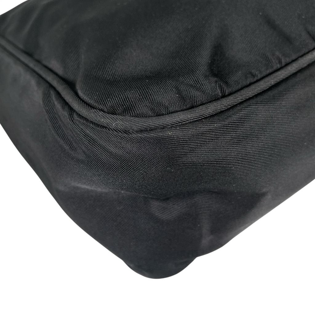 PRADA Triangular logo MV519 Handbag black Women used