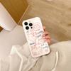 Ins Graffiti Cat Dog Bread Line Lucky Phone Case For Iphone 13 12 Promax 11 14 Pro Max Silicone Soft Imd Cute Cartoon Back Cover