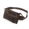 New Chest Bag, Retro Men's Bag, Leather Waist Bag, Outdoor Sports Small Bag, Cowhide Shoulder Bag, Motorcycle Bag, Multifunctional